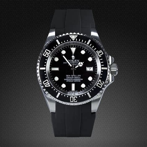 rubber watch band rolex deepsea|Rolex deepsea costco.